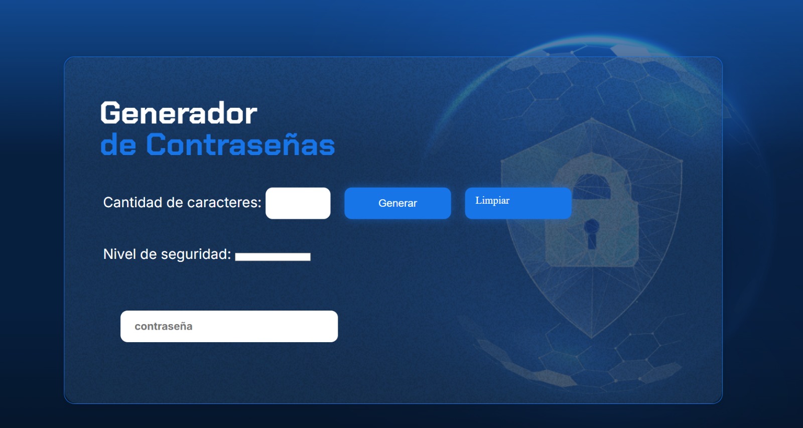 Generador de contraseñas